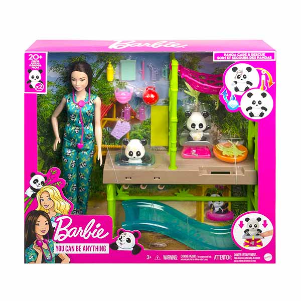 Muñeca Barbie Profesiones Cuidadora de Pandas