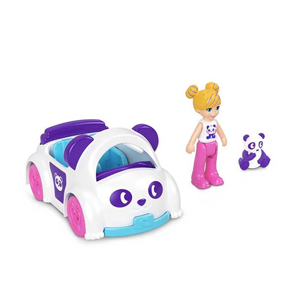 Polly Pocket set coches pollyville