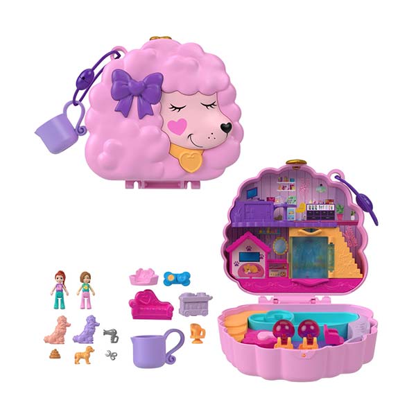 Polly Pocket set de juego compacto spa de poodle