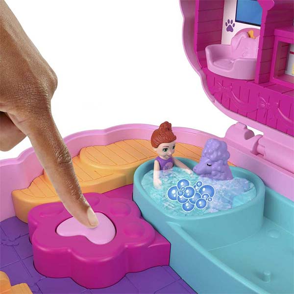 Polly Pocket set de juego compacto spa de poodle