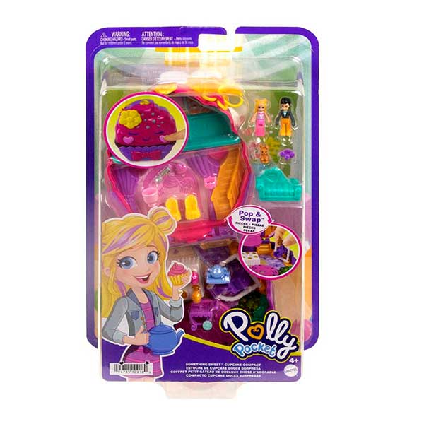 Polly Pocket compacto pastelería cupcake