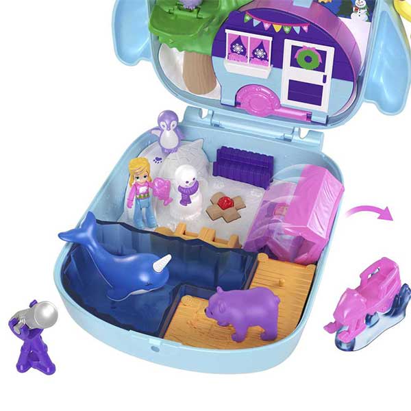 Polly Pocket compacto pijamada de búho