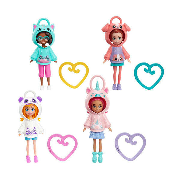 Polly Pocket muñeca hoodie amigos