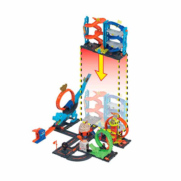 Torre Carreras Doble Altura Hot Wheels