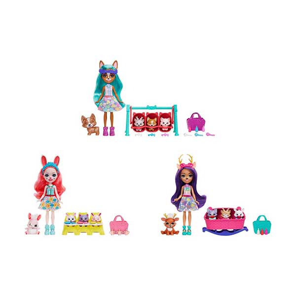 Enchantimals acompañada con bestie bebé