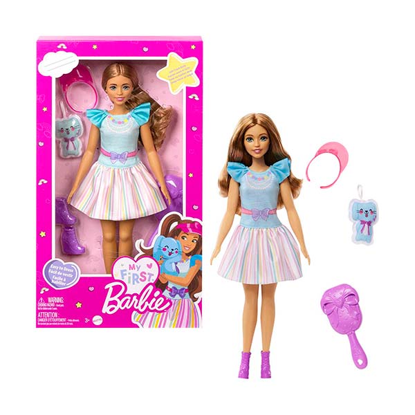 Muñeca Barbie Mi Primera Vestidos y Mascotas