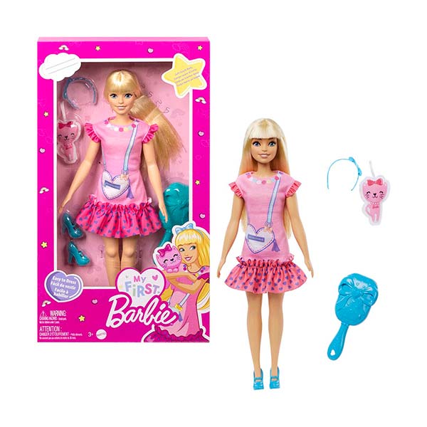 Barbie Mi primera Barbie vestidos y mascotas