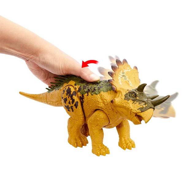 Jurassic World dinosaurio Regaliceratops rugido salvaje