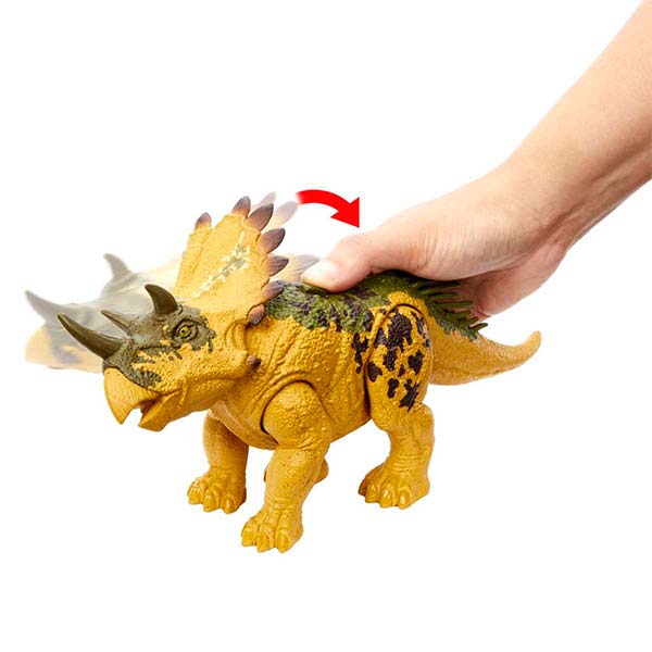 Jurassic World dinosaurio Regaliceratops rugido salvaje