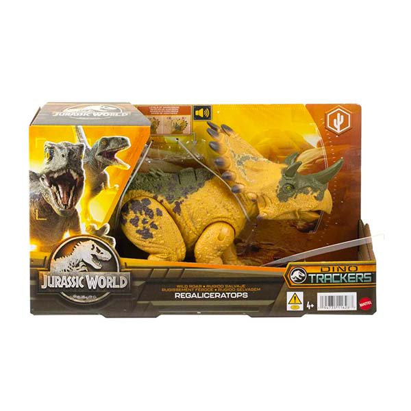 Jurassic World dinosaurio Regaliceratops rugido salvaje