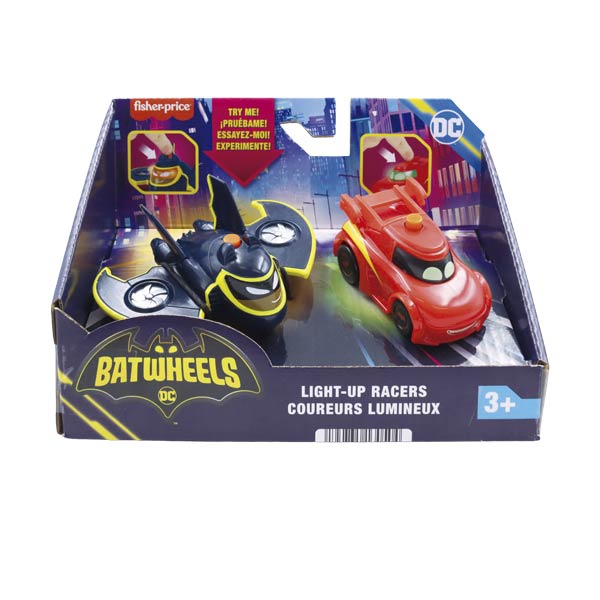 Fisher-Price Batwheels vehículo paquete 2 con Luces