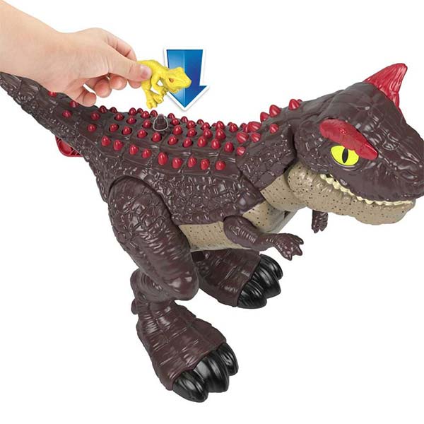 Imaginext dinosaurio carnotaurus modo defensa