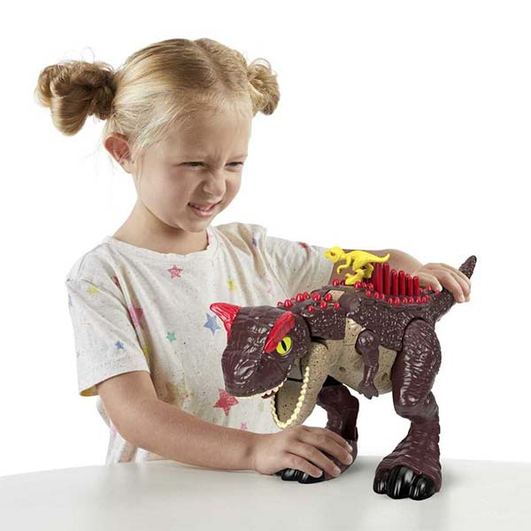 Imaginext dinosaurio carnotaurus modo defensa