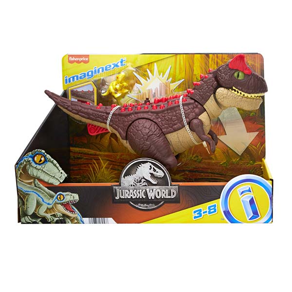 Imaginext dinosaurio carnotaurus modo defensa