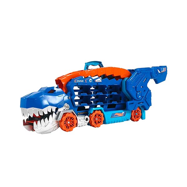 Hot Wheels City súper remolque de t-rex