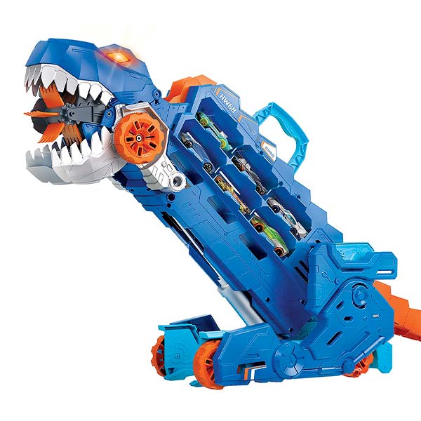 Hot Wheels City súper remolque de t-rex