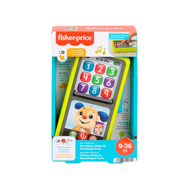 Fisher-Price Smartphone aprendizaje color verde