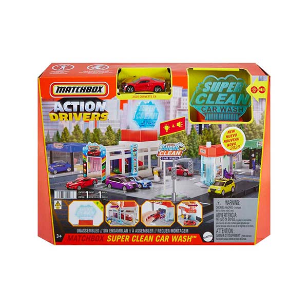 Matchbox playset acción super autolavado