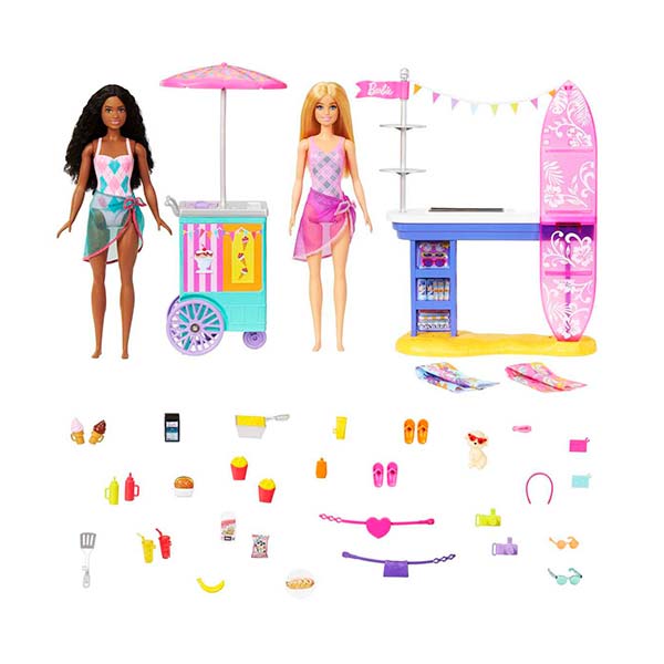 Barbie set de juego paseo en la playa