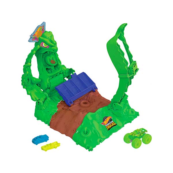 Hot Wheels monster trucks arena glow