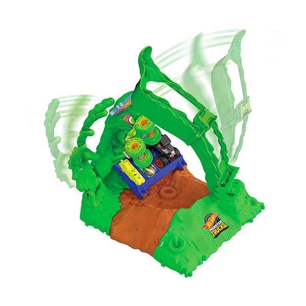 Hot Wheels monster trucks arena glow