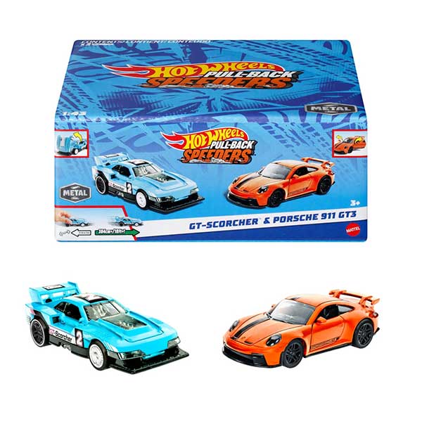 Hot Wheels 2 vehículose pull-back speeders™