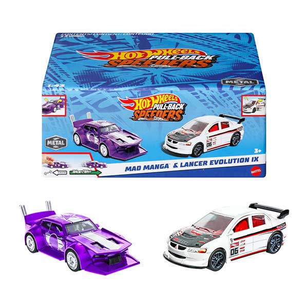 Hot Wheels 2 vehículose pull-back speeders™