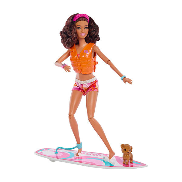 Barbie muñeca día de surf y playa