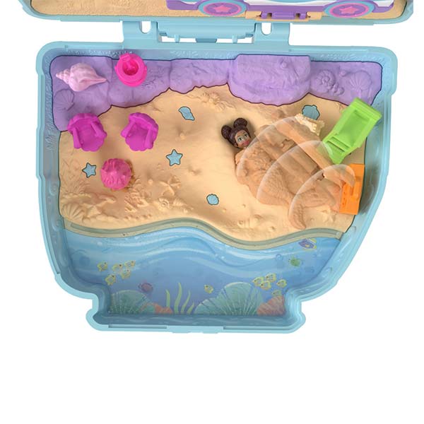 Polly Pocket set estuche de perrito playero