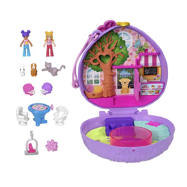 Polly Pocket set estuche de cafetería de erizo