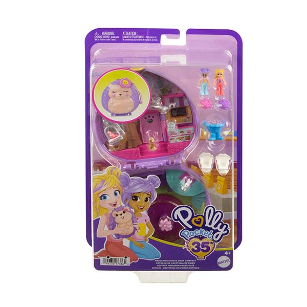 Polly Pocket set estuche de cafetería de erizo