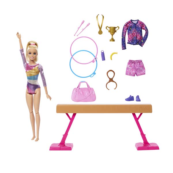 Barbie Playset gimnasta cabello rubio