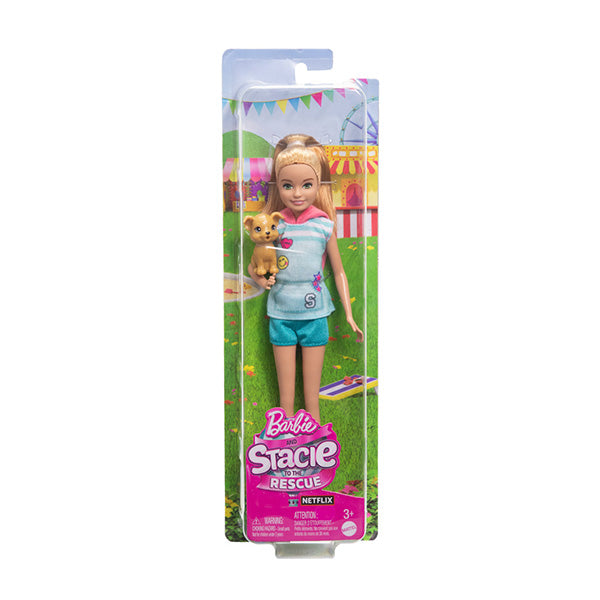 Barbie muñeca stacie con mascota al rescate