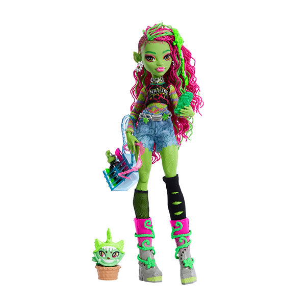 Monster High Venus McFlytrap con mascota y accesorios