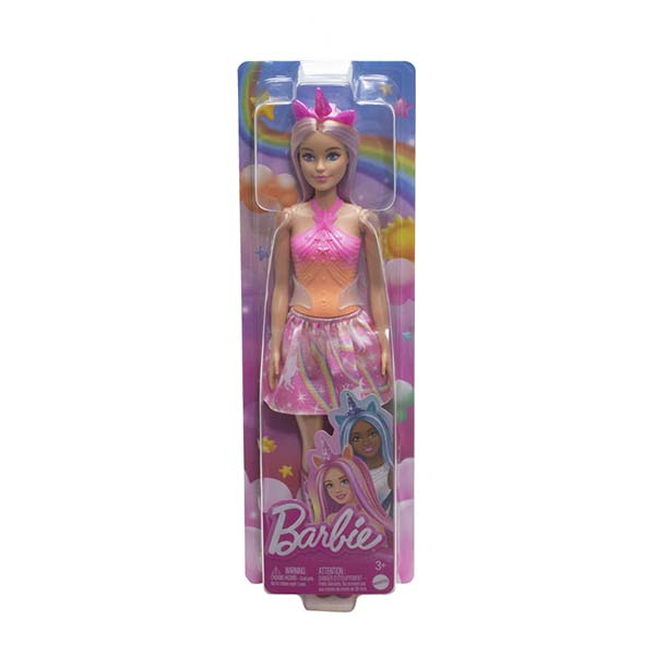 Barbie Muñeca unicornio falda de ensueño rosa