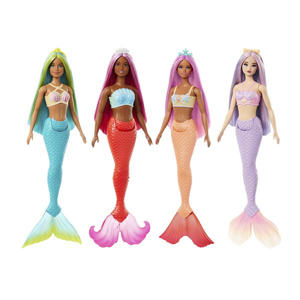 Barbie Sirena con cabello de color surt