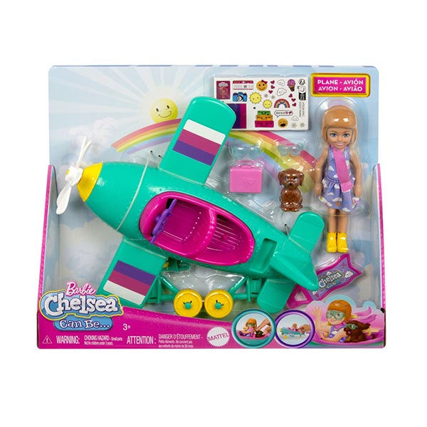 Barbie set de juego Chelsea piloto de avión