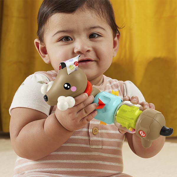 Fisher-Price Perro salchicha con clicker