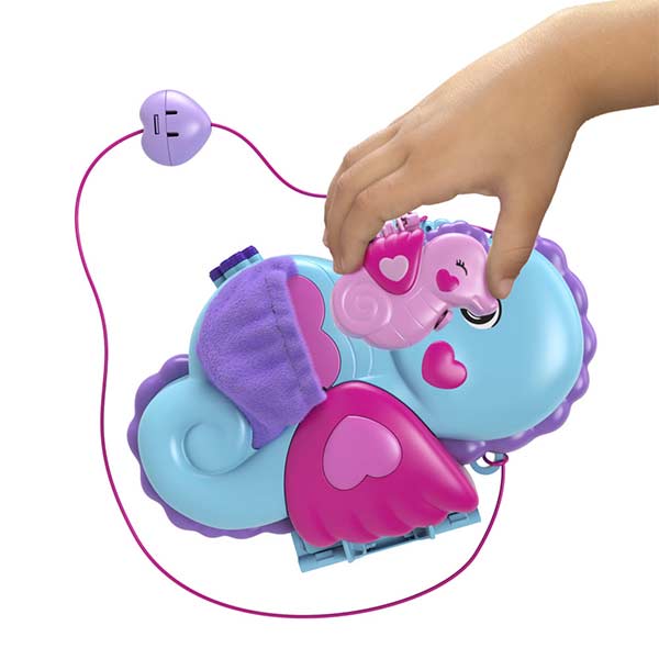 Polly Pocket  set compacto mundo papá caballito de mar