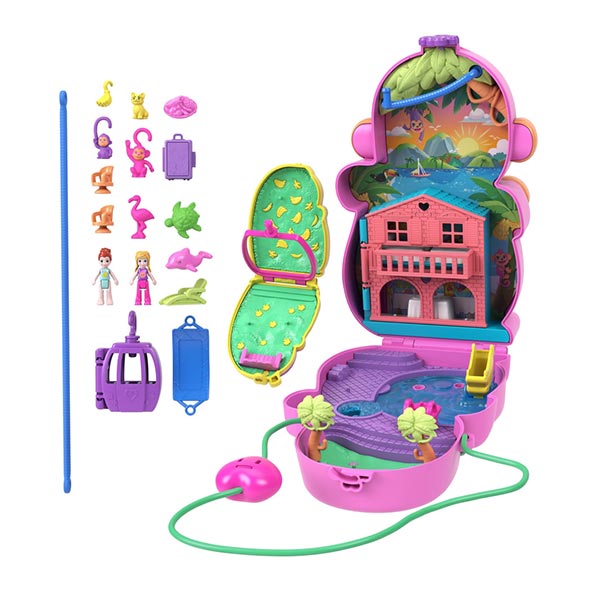 Polly Pocket set compacto mundo sorpresa mamá changuito