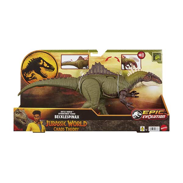Jurassic World dinosaurio Becklespinax rugido de batalla
