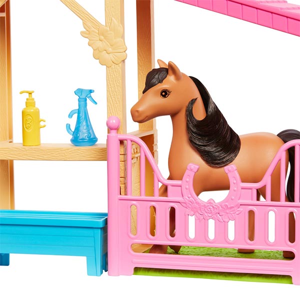 Barbie set de juego cuidado de caballo