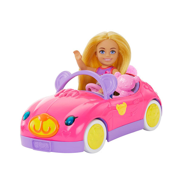 Barbie Set de juego chelsea y auto de osito