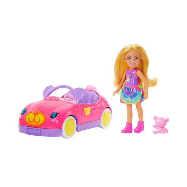 Barbie Set de juego chelsea y auto de osito