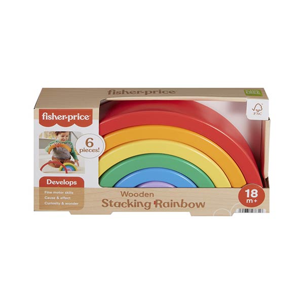 Fisher-Price aplilable arcoíris de madera