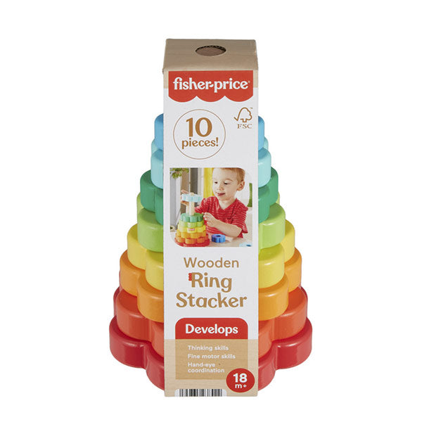 Fisher-Price anillos apilables de madera