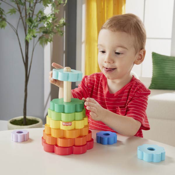 Fisher-Price anillos apilables de madera