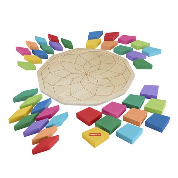 Fisher-Price rompecabezas geométrico mandala de madera