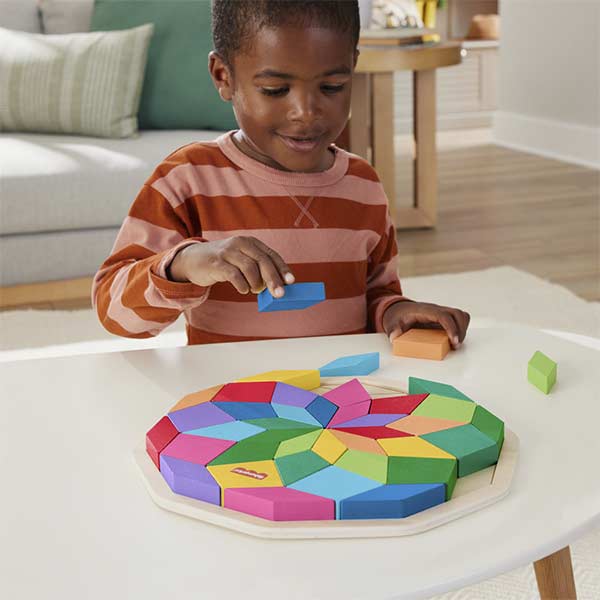Fisher-Price rompecabezas geométrico mandala de madera