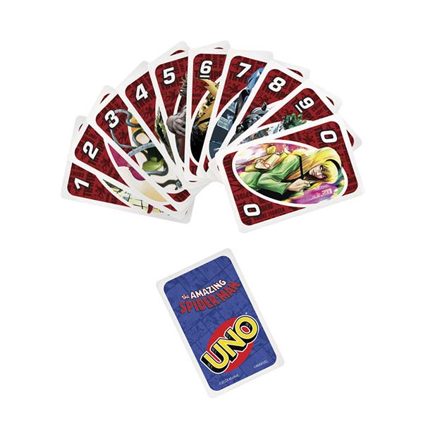 Juego de cartas Uno spiderman